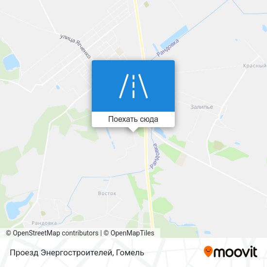 Карта Проезд Энергостроителей