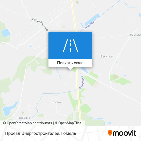 Карта Проезд Энергостроителей