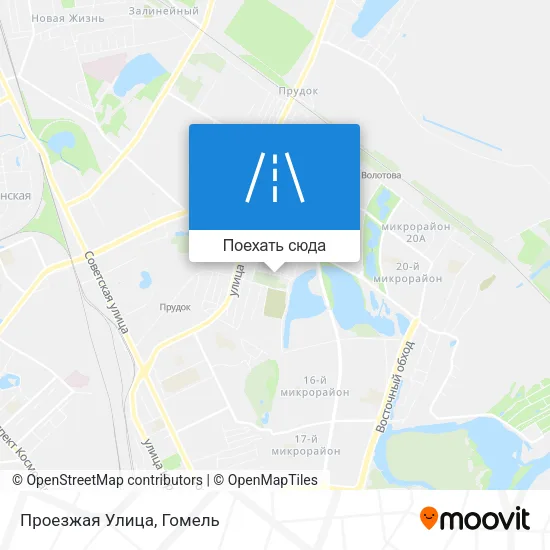 Карта Проезжая Улица