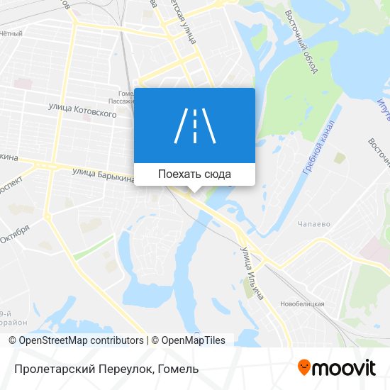 Карта Пролетарский Переулок