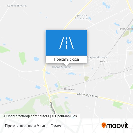 Карта Промышленная Улица