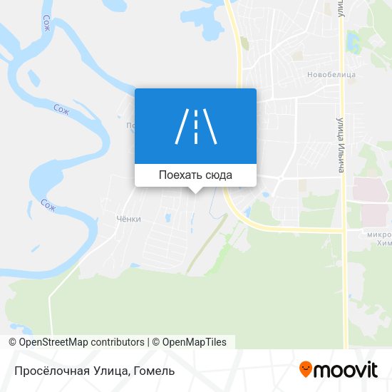 Карта Просёлочная Улица
