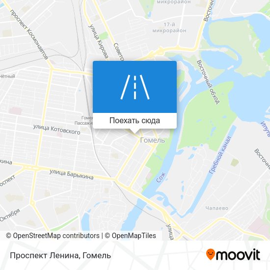 Карта Проспект Ленина