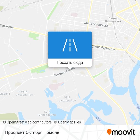Карта Проспект Октября