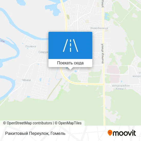Карта Ракитовый Переулок