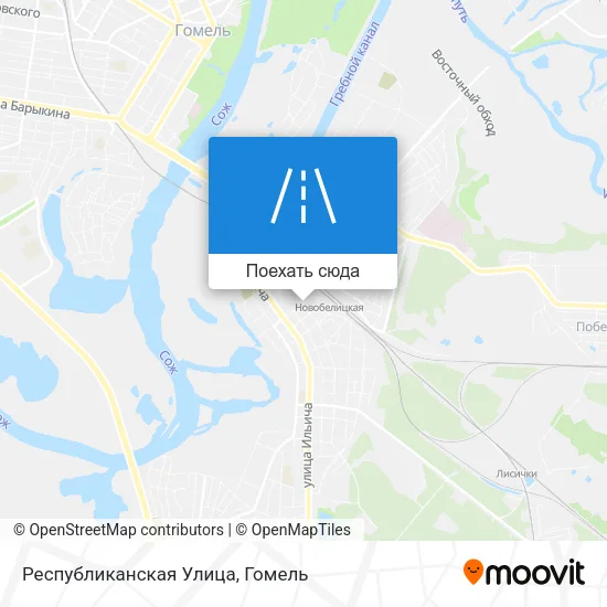 Карта Республиканская Улица