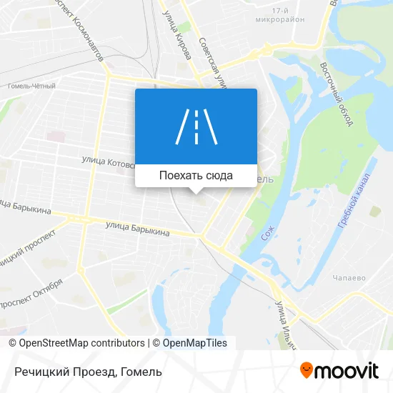 Карта Речицкий Проезд