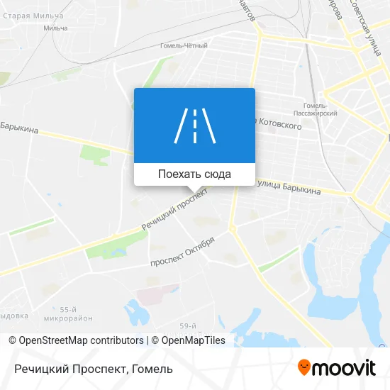 Карта Речицкий Проспект