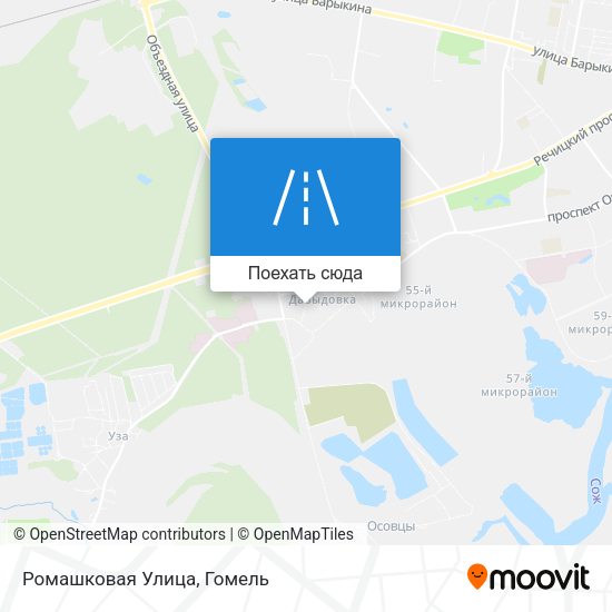 Карта Ромашковая Улица