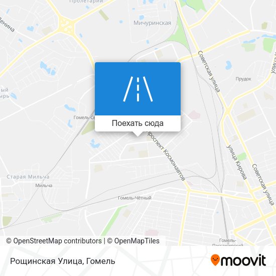 Карта Рощинская Улица
