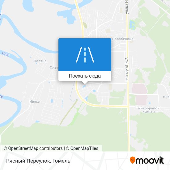 Карта Рясный Переулок