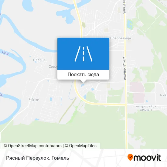 Карта Рясный Переулок