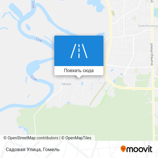 Карта Садовая Улица