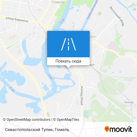 Карта Севастопольский Тупик