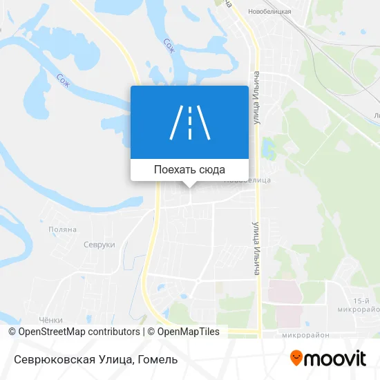 Карта Севрюковская Улица
