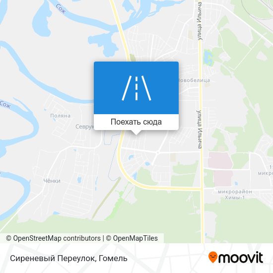 Карта Сиреневый Переулок