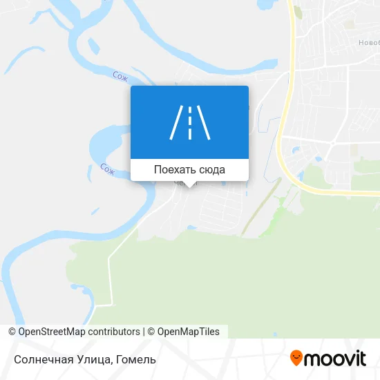 Карта Солнечная Улица