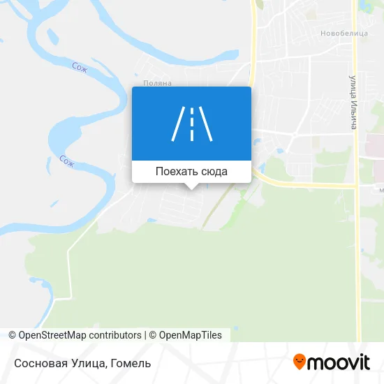 Карта Сосновая Улица