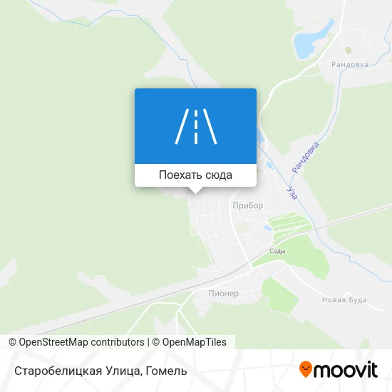Карта Старобелицкая Улица