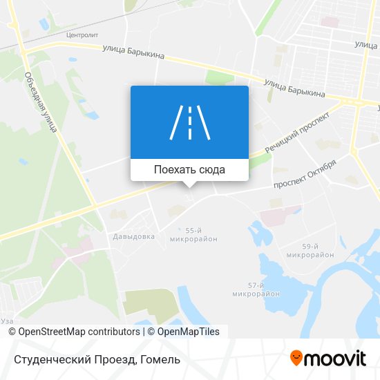 Карта Студенческий Проезд