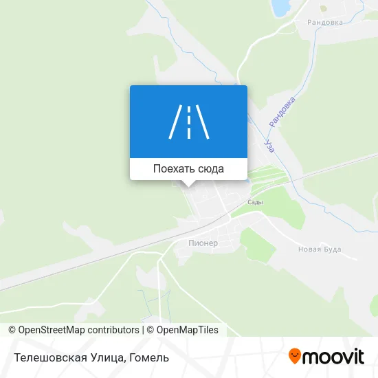 Карта Телешовская Улица