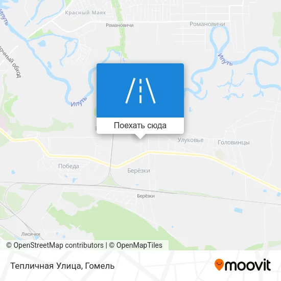 Карта Тепличная Улица
