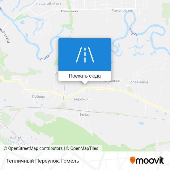 Карта Тепличный Переулок
