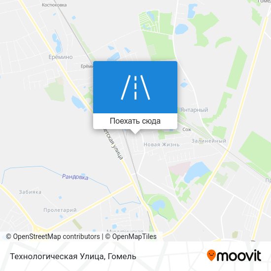 Карта Технологическая Улица