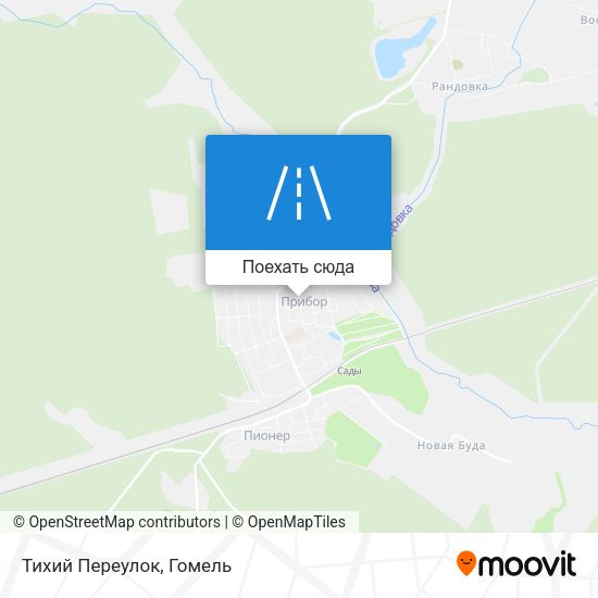 Карта Тихий Переулок