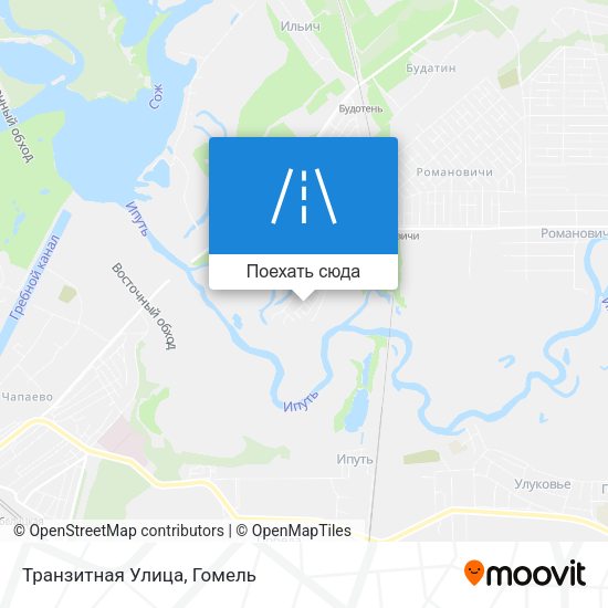 Карта Транзитная Улица