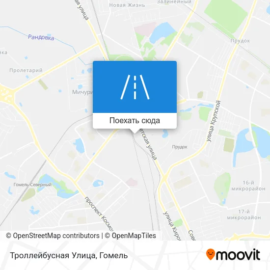 Карта Троллейбусная Улица