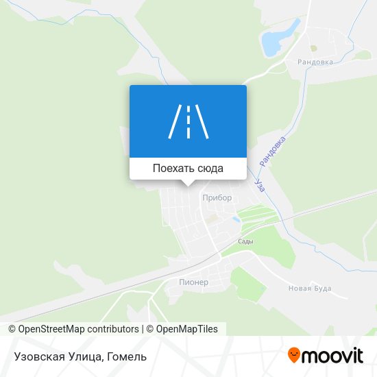Карта Узовская Улица