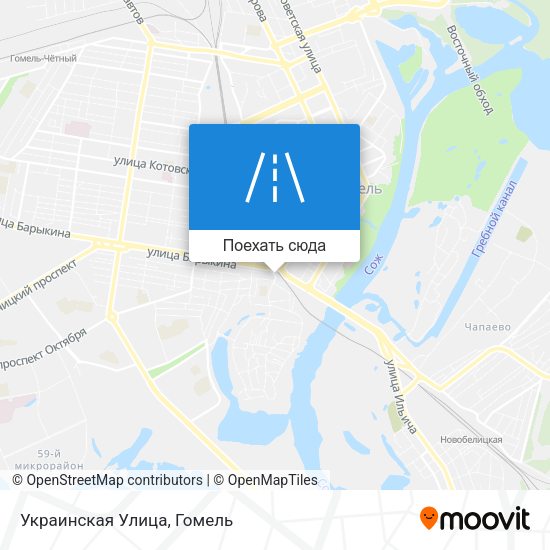 Карта Украинская Улица