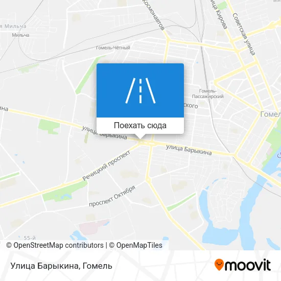 Карта Улица Барыкина