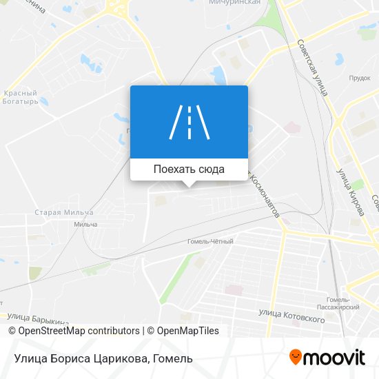 Карта Улица Бориса Царикова