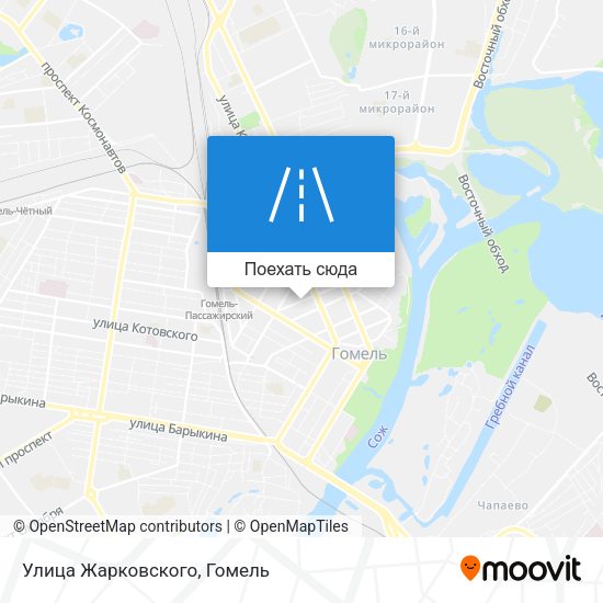 Карта Улица Жарковского