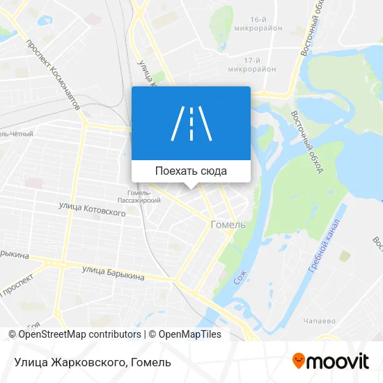 Карта Улица Жарковского