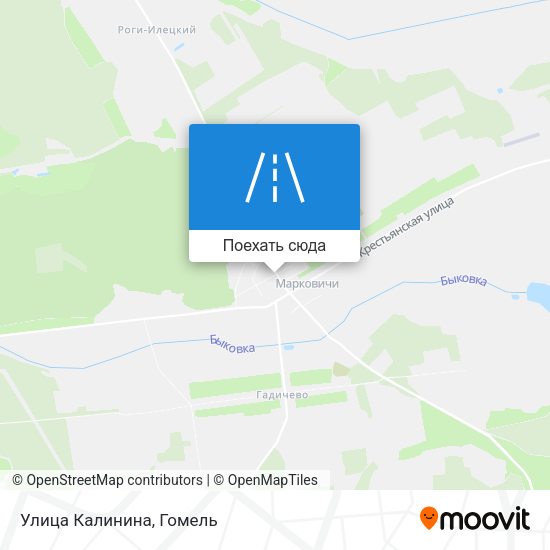 Карта Улица Калинина