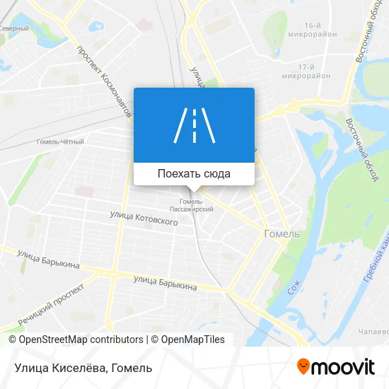 Карта Улица Киселёва