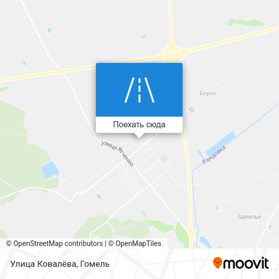 Карта Улица Ковалёва
