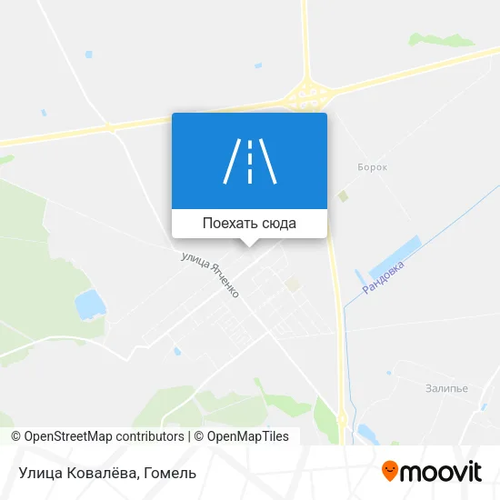 Карта Улица Ковалёва