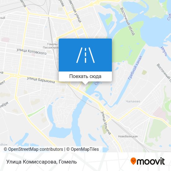 Карта Улица Комиссарова