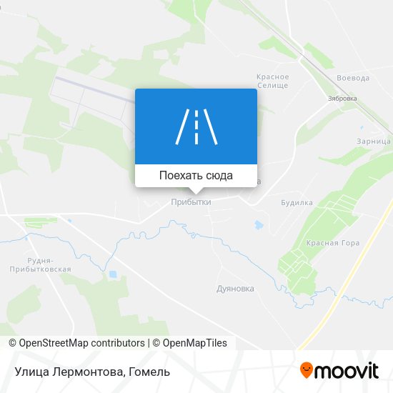 Карта Улица Лермонтова