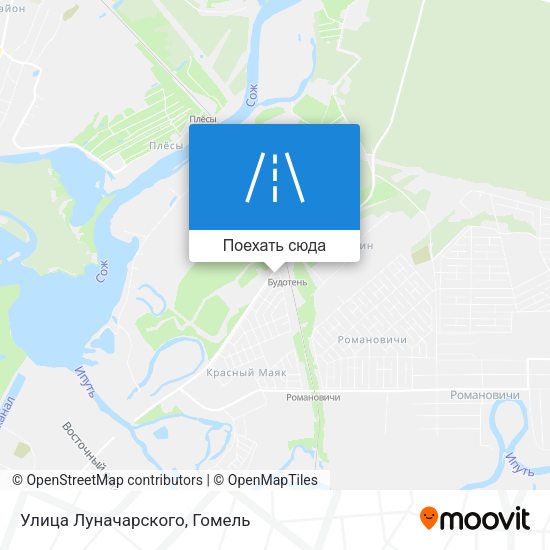 Карта Улица Луначарского
