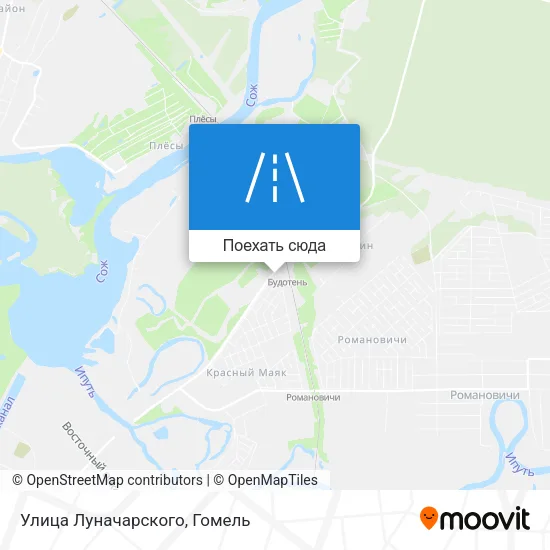 Карта Улица Луначарского
