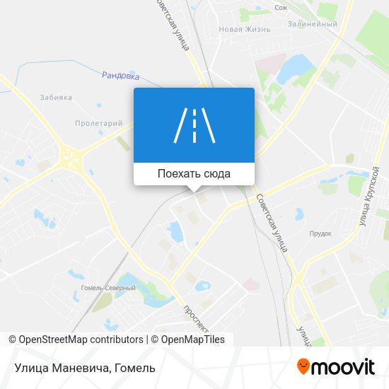 Карта Улица Маневича