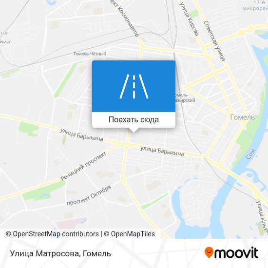 Карта Улица Матросова