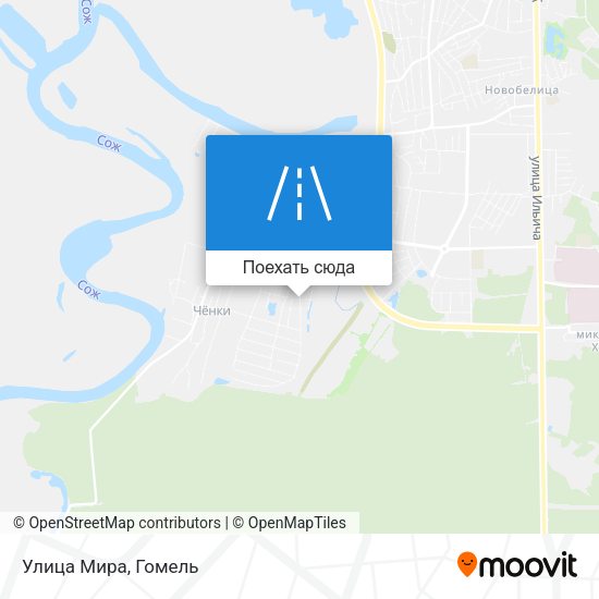 Карта Улица Мира