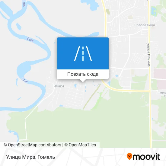 Карта Улица Мира