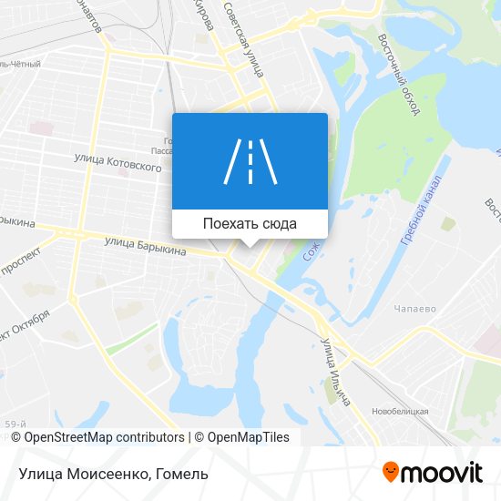 Карта Улица Моисеенко